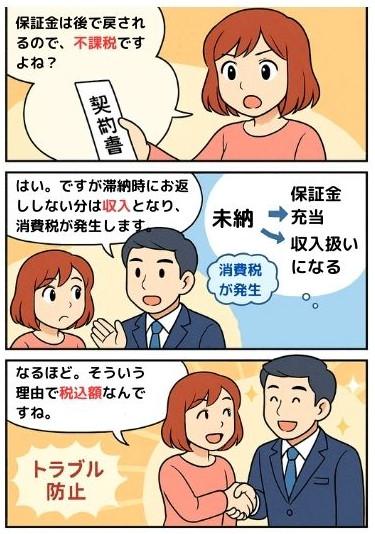 保証金は不課税か