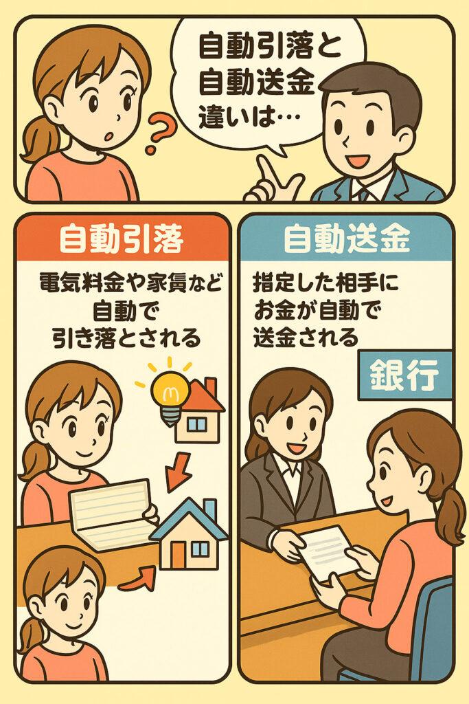 自動引落と自動送金