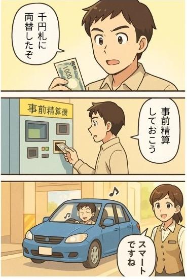 事前精算でスマートに